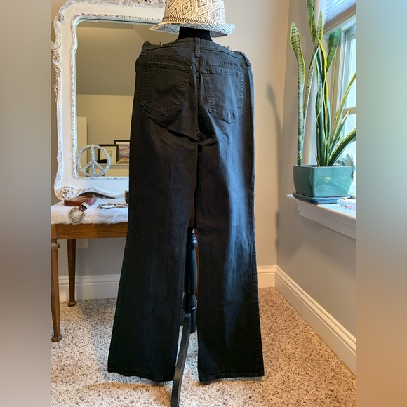 NYDJ Not Your Daughter’s Jeans Black High Rise Wide Leg Size 4 - Picture 5 of 6